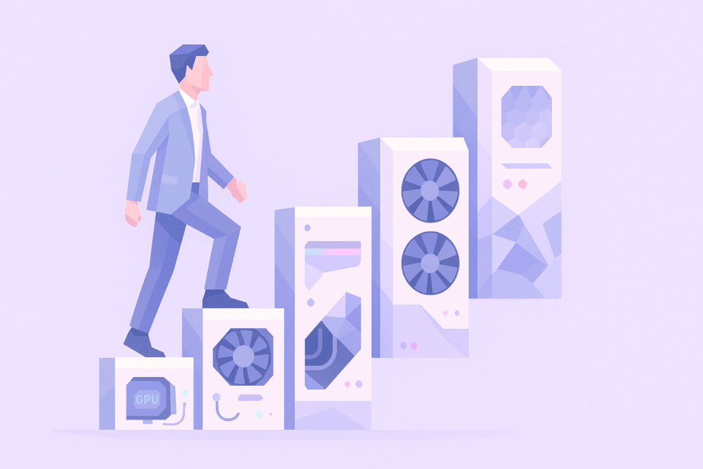 Illustration for the current article "Comment requalifier les travailleurs impactés par l'IA ?"