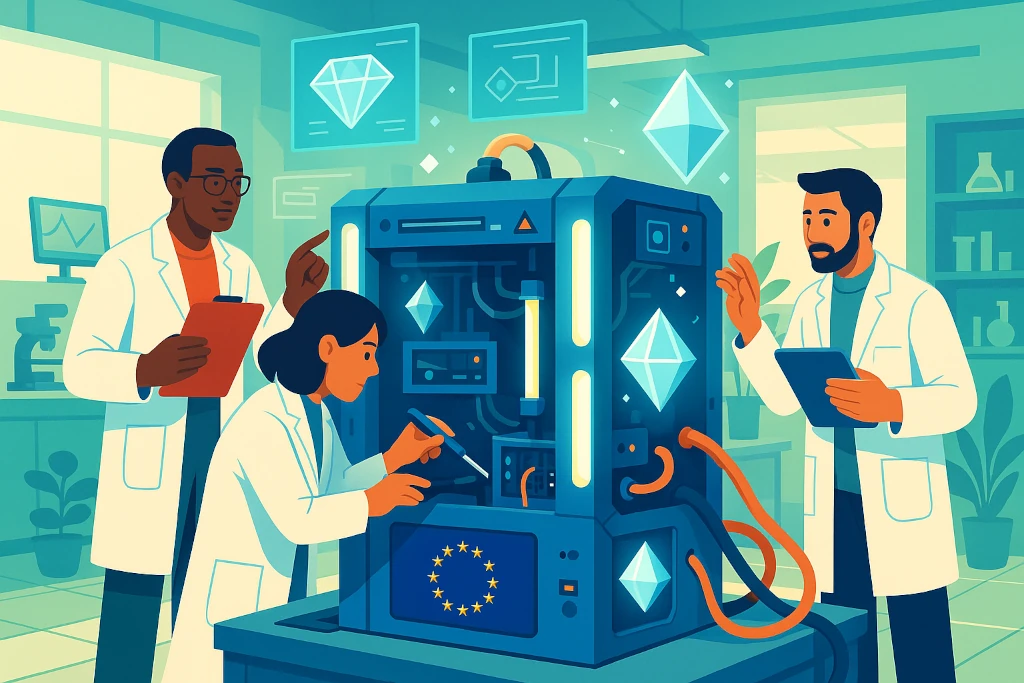 Illustration for the current article "AMI PIIEC IA pour un écosystème IA européen : infos clés"