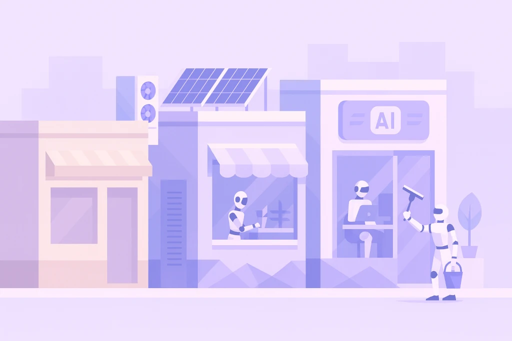 Illustration for the current article "Comment lever les freins à l’adoption de l’IA en PME ?"