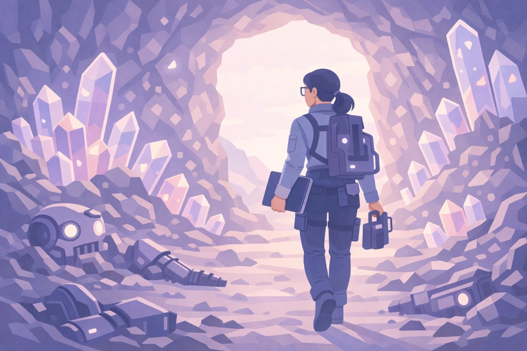 Illustration for the current article "Pionniers de l'IA : infos clés et accompagnement"